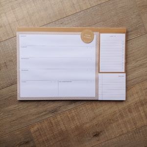 NEW World Market desk weekly planner set